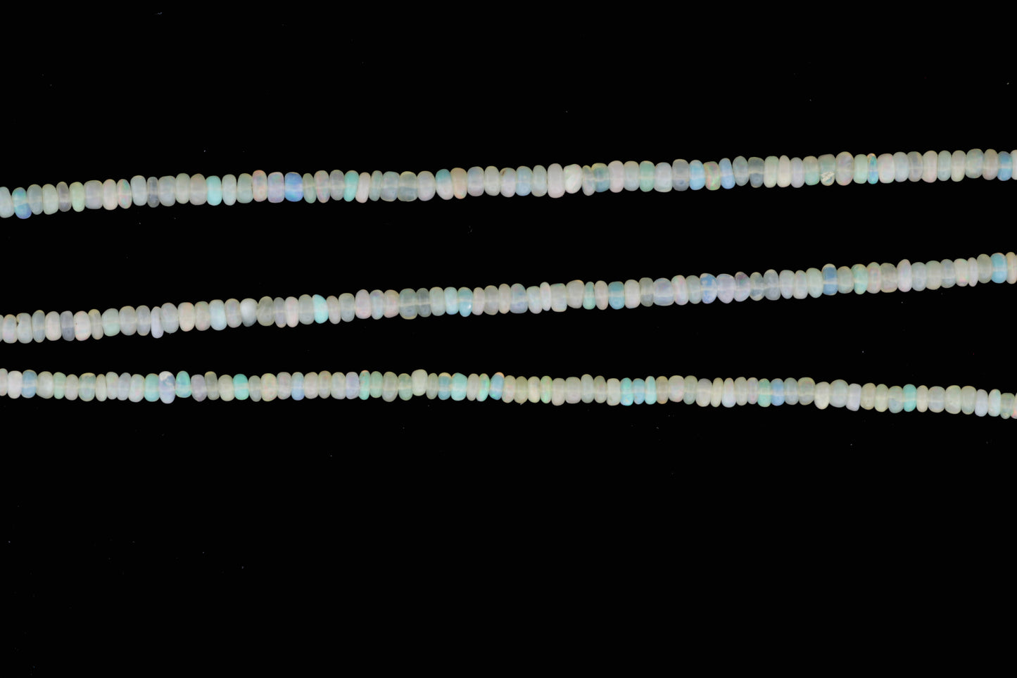 Ethiopian Opal 4mm Smooth Rondelles