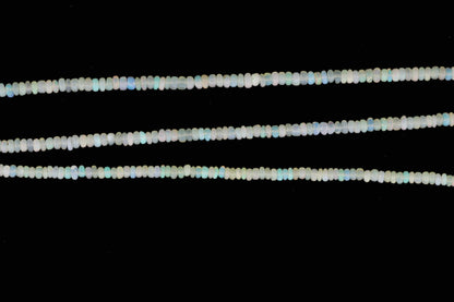 Ethiopian Opal 4mm Smooth Rondelles