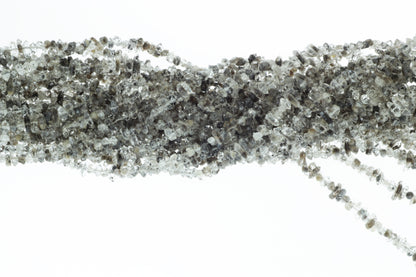 Dark Herkimer Diamond Quartz 3mm Freeform Chips
