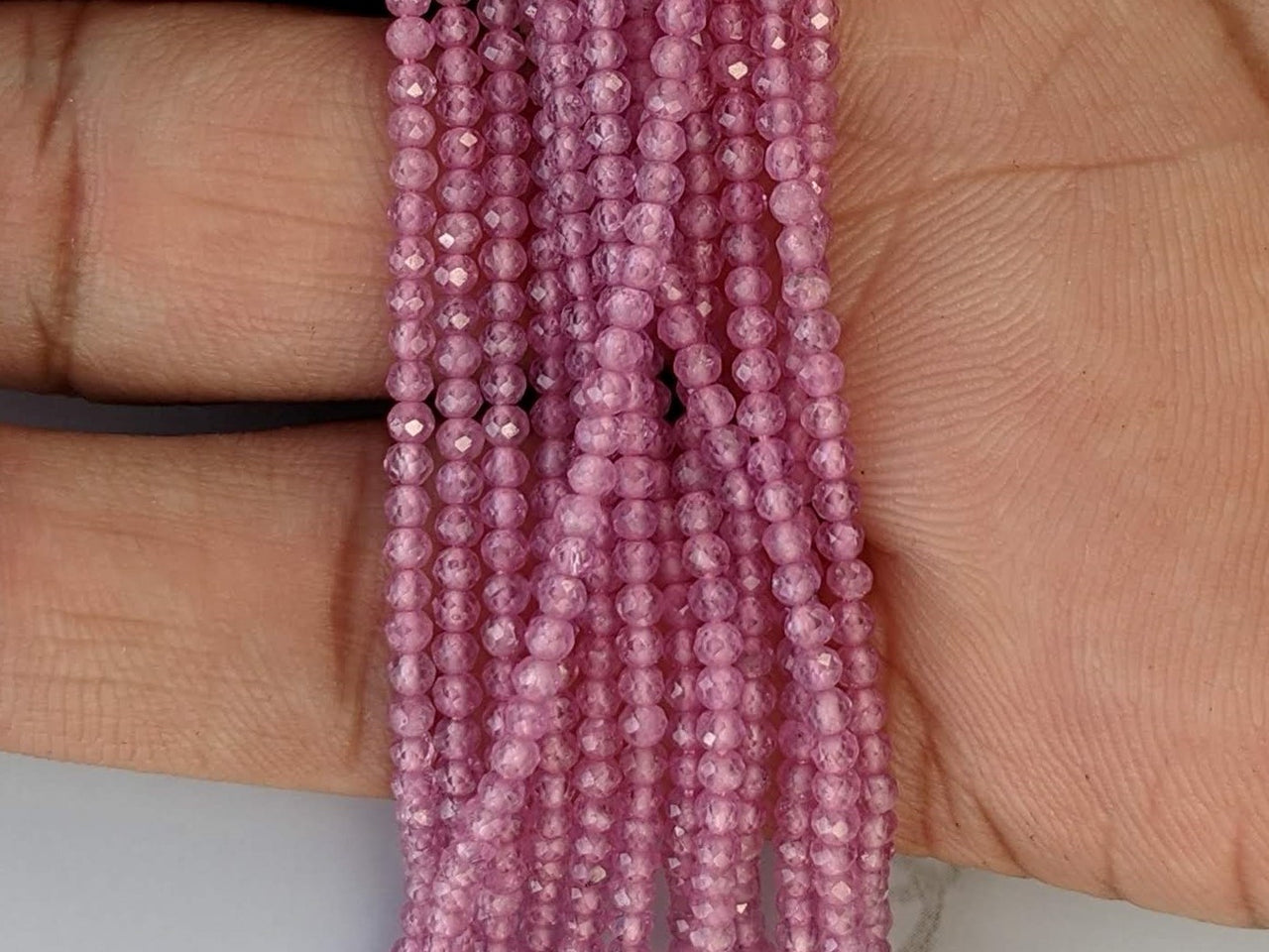 Pink Sapphire 2.5mm Faceted Rounds