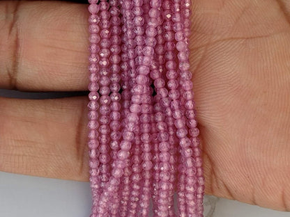 Pink Sapphire 2.5mm Faceted Rounds