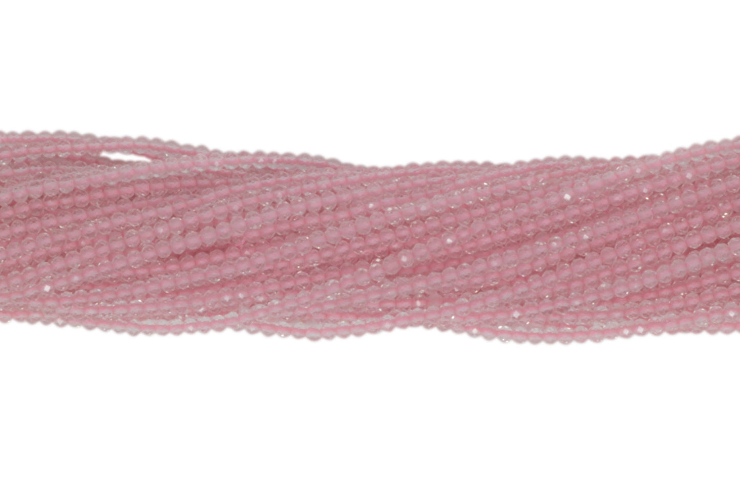 Rose Quartz 2mm Faceted Rounds