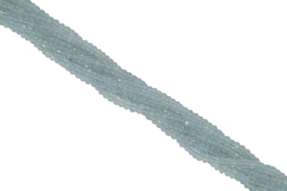 Aquamarine 4mm Faceted Rondelles