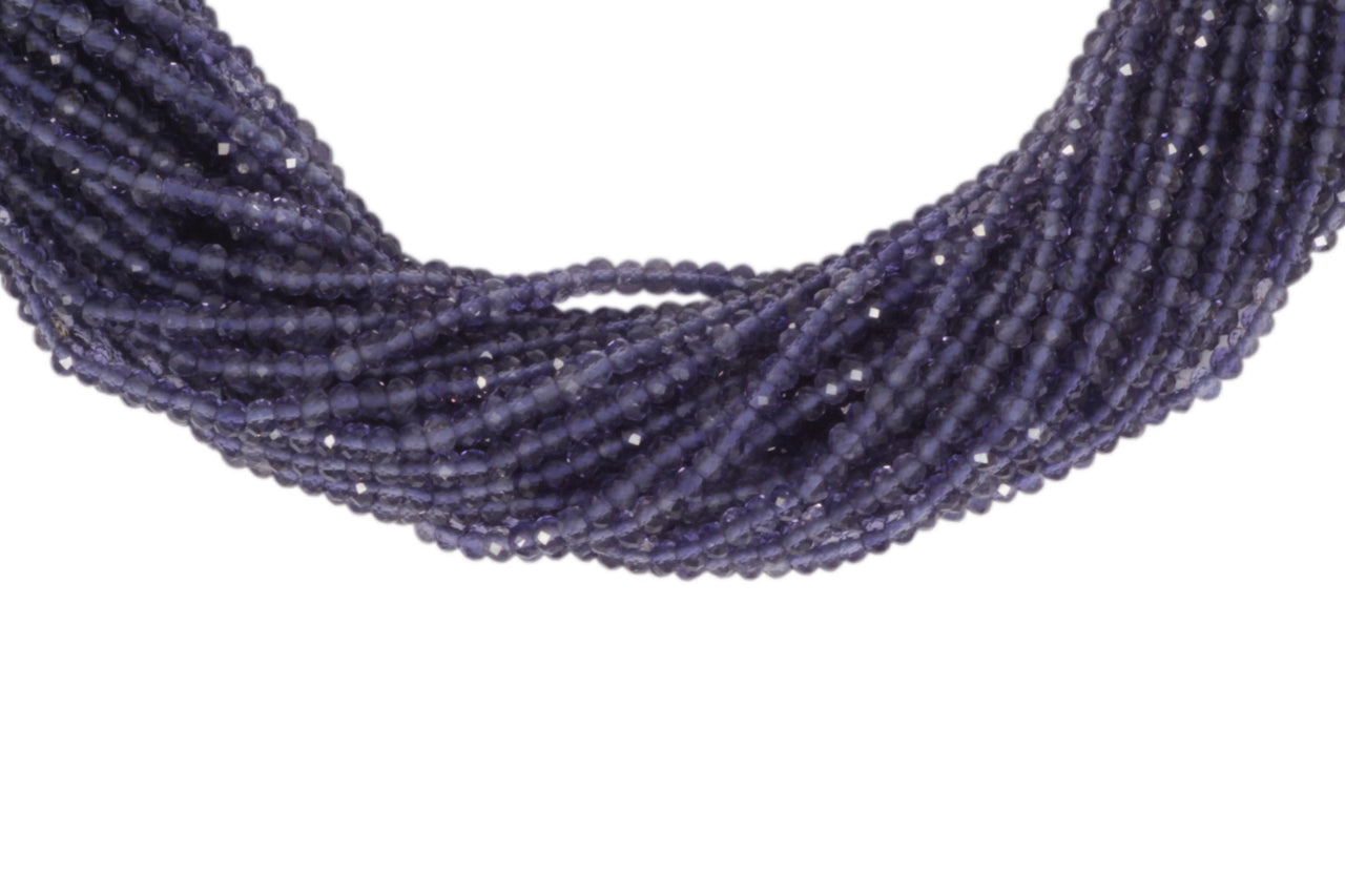 Iolite 2.5mm Faceted Rondelles
