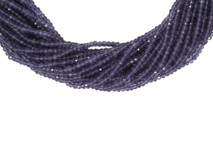 Iolite 2.5mm Faceted Rondelles