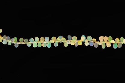 Ethiopian Opal 6x3mm Smooth Pear Shaped Briolettes