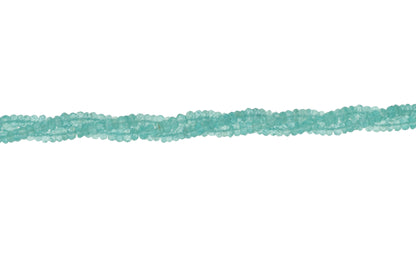 Sea Blue Apatite 4mm Faceted Rondelles