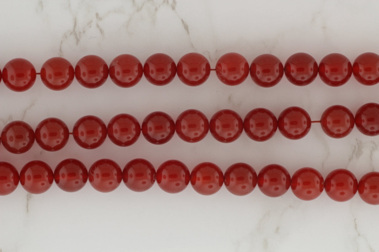 Burnt Orange Carnelian 10mm Smooth Rounds