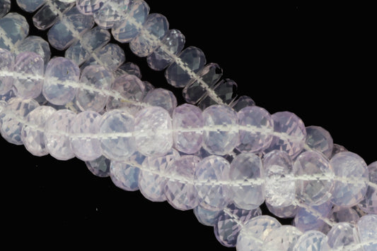 Ombre Lavendar Scorpiolite 8mm Faceted Rondelles