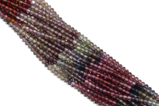 Tundra Sapphire 3mm Faceted Rondelles