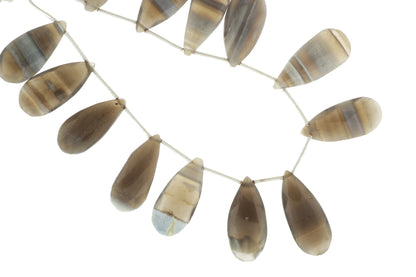 Owyhee Opal 22x11mm Faceted Pear Shaped Briolettes