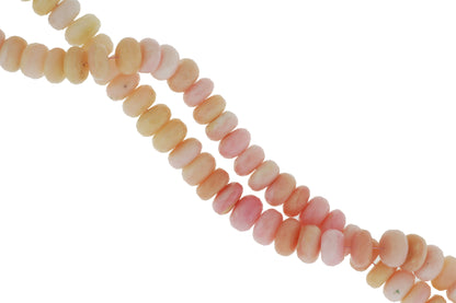 Ombre Pink Opal 10mm Faceted Rondelles