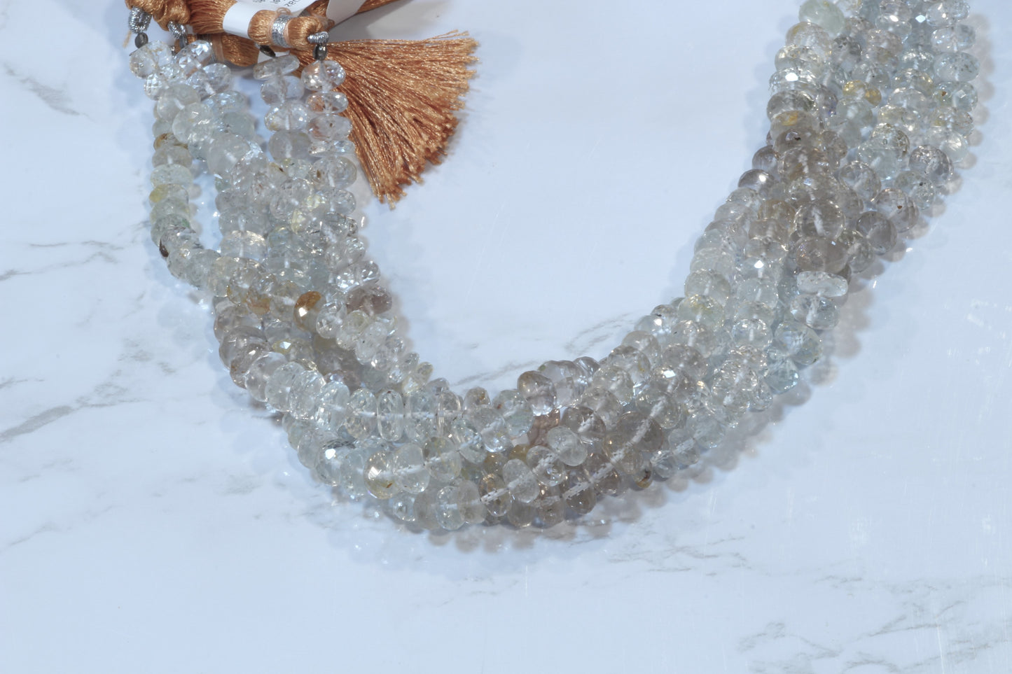 Ombre Imperial Topaz 7mm Faceted Rondelles