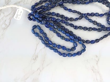 Royal Blue Lapis Lazuli 9x7mm Smooth Ovals