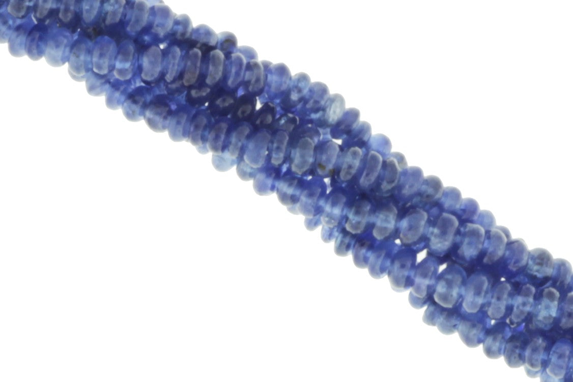 Cornflower Blue Sapphire 3mm Smooth Rondelles