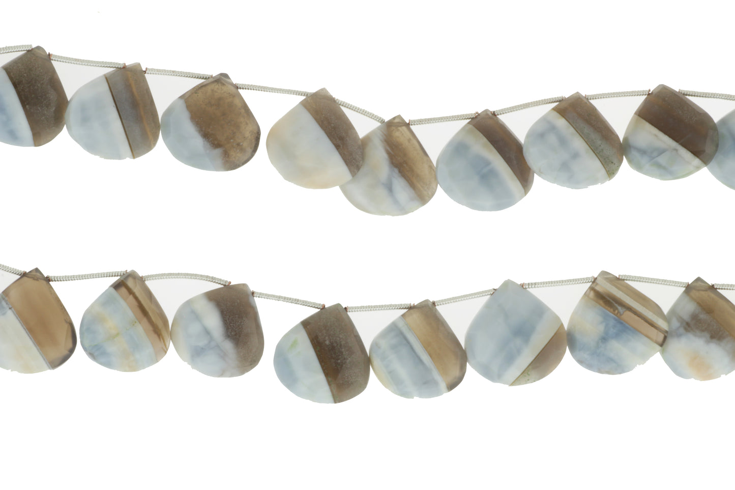Owyhee Opal 16mm Faceted Heart Shaped Briolettes