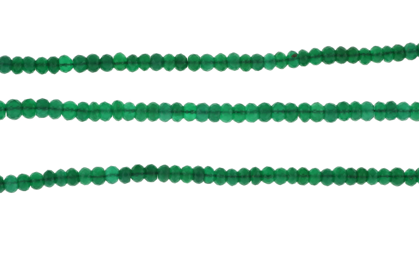 Green Onyx 6mm Faceted Rondelles