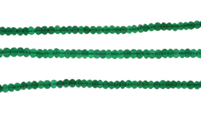 Green Onyx 6mm Faceted Rondelles