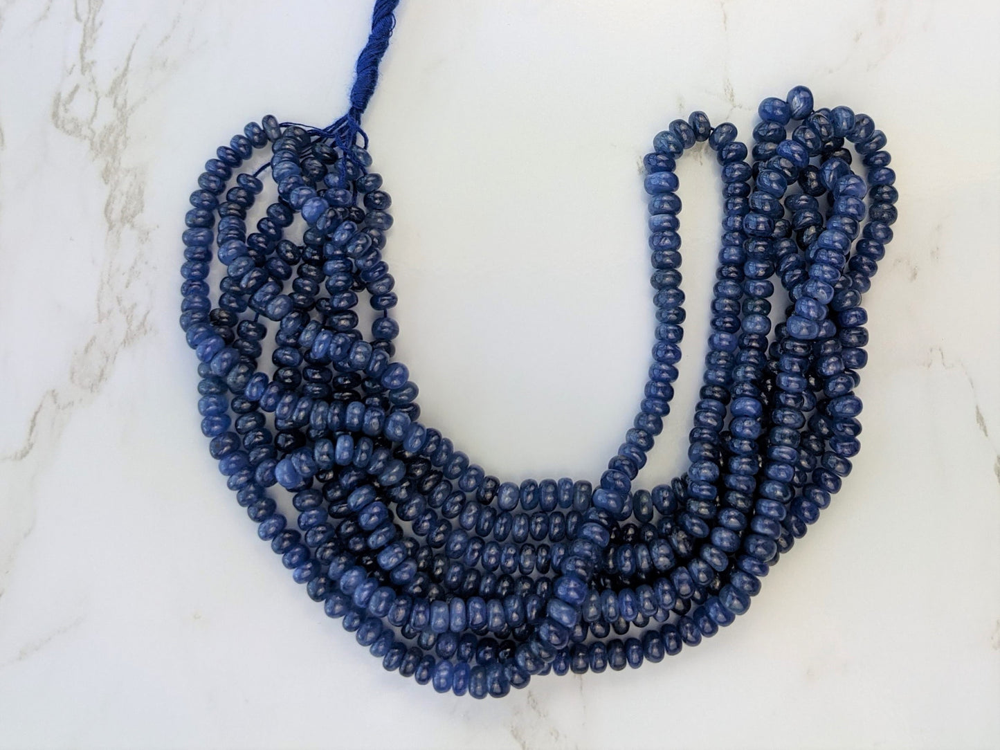 Cornflower Blue Sapphire 5mm Smooth Rondelles