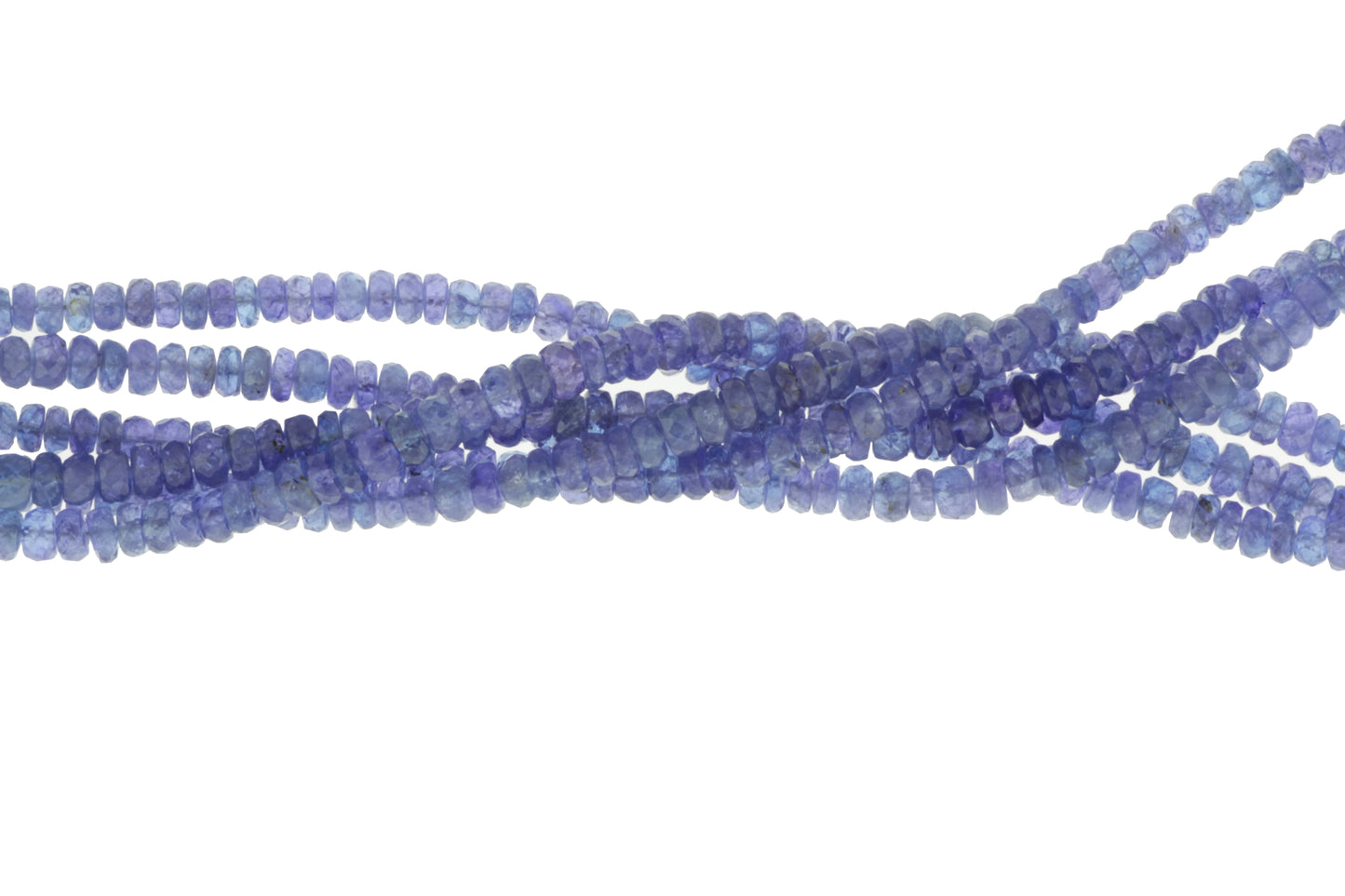 Blue Tanzanite 4.5mm Faceted Rondelles