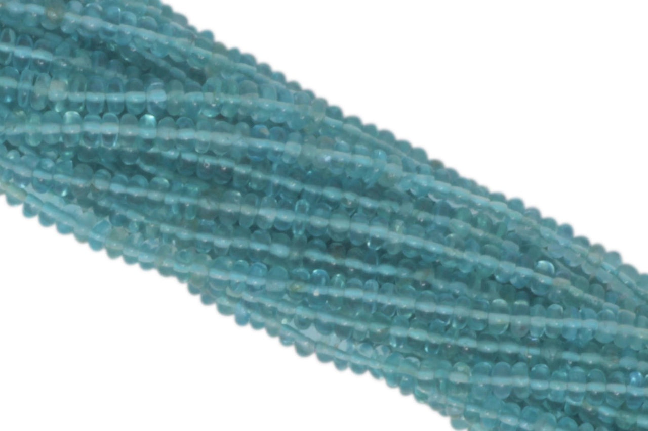 Apatite 3mm Smooth Rondelles