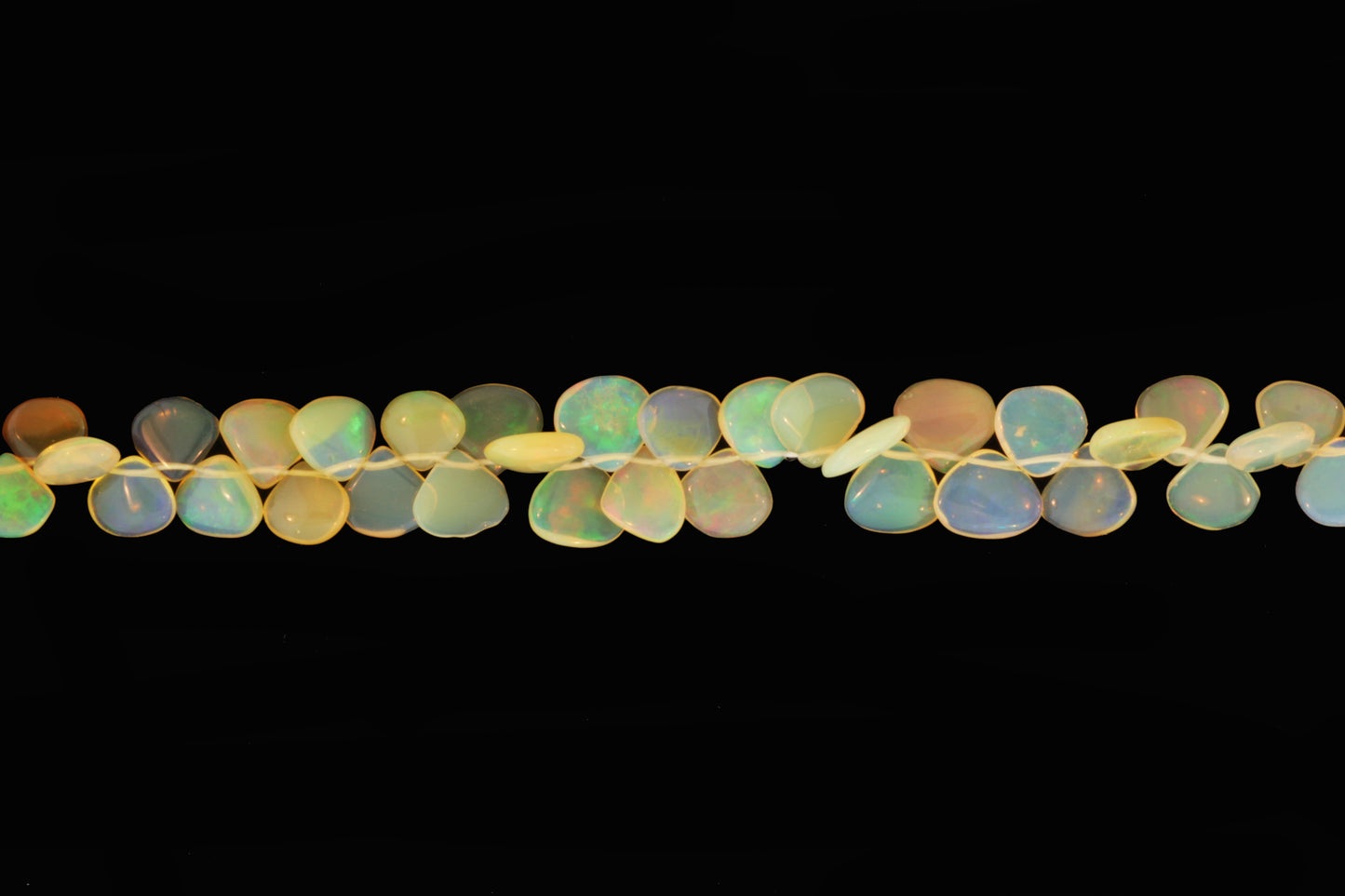Ethiopian Opal 8mm Smooth Heart Shaped Briolettes