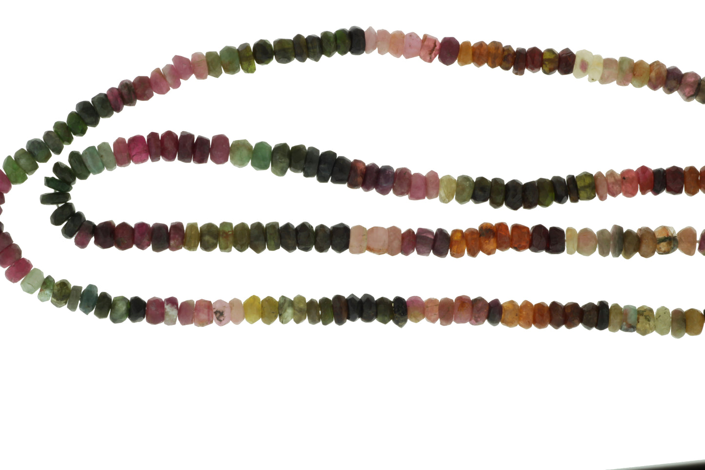 Watermelon Tourmaline 5mm Faceted Rondelles