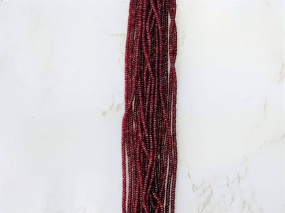 Red Ruby 2.5mm Faceted Rondelles