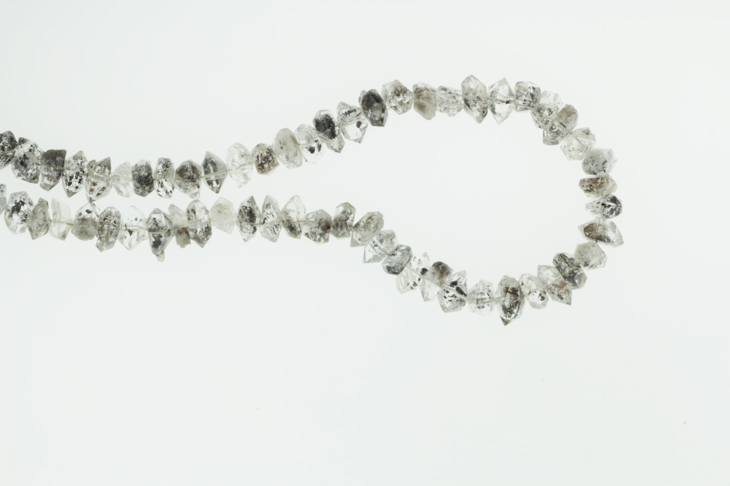 Dark Herkimer Diamond Quartz 7mm Freeform Chips