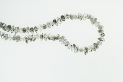 Dark Herkimer Diamond Quartz 7mm Freeform Chips